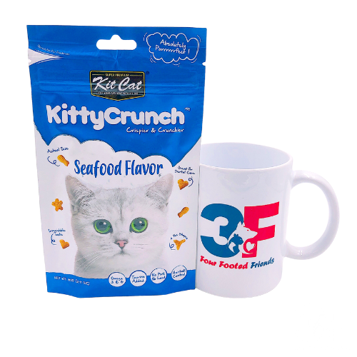 Bánh thưởng cho mèo Kitty Crunch - Vị Hải Sản - MÀU XANH DƯƠNG